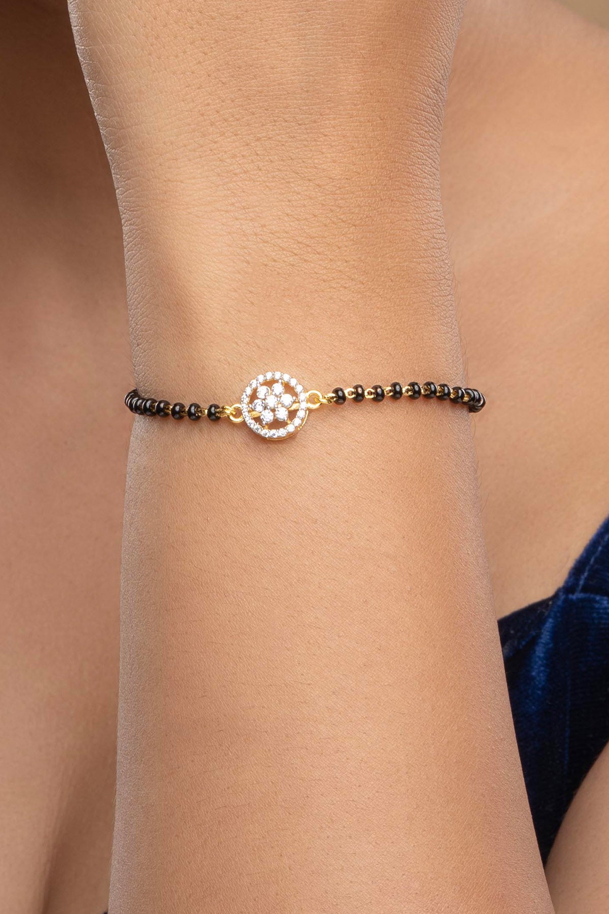 Buy Silver Chakra Hand Mangalsutra by Sica for women online at ScrollnShops